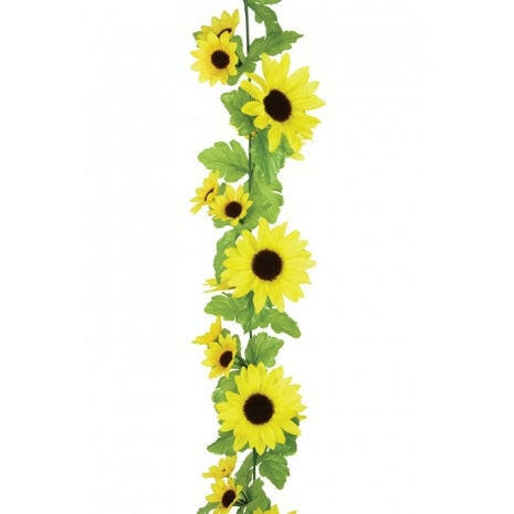 Artificial Silk Sunflower Garland x3 Saver Pack