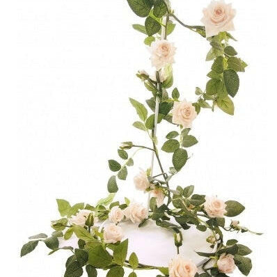 ArtificialOpen  Silk Supreme English Rose Garland