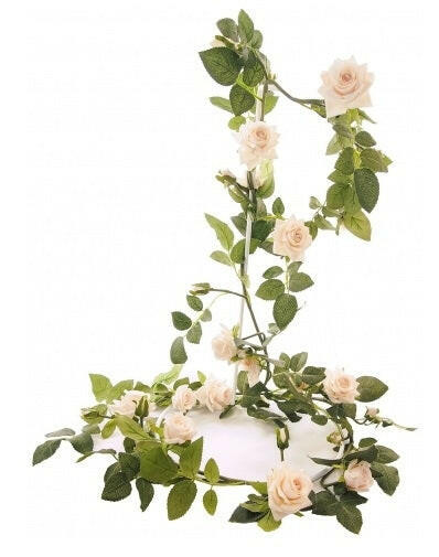 ArtificialOpen  Silk Supreme English Rose Garland