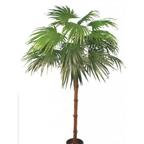 Artificial Silk Chinese Fan Palm Tree