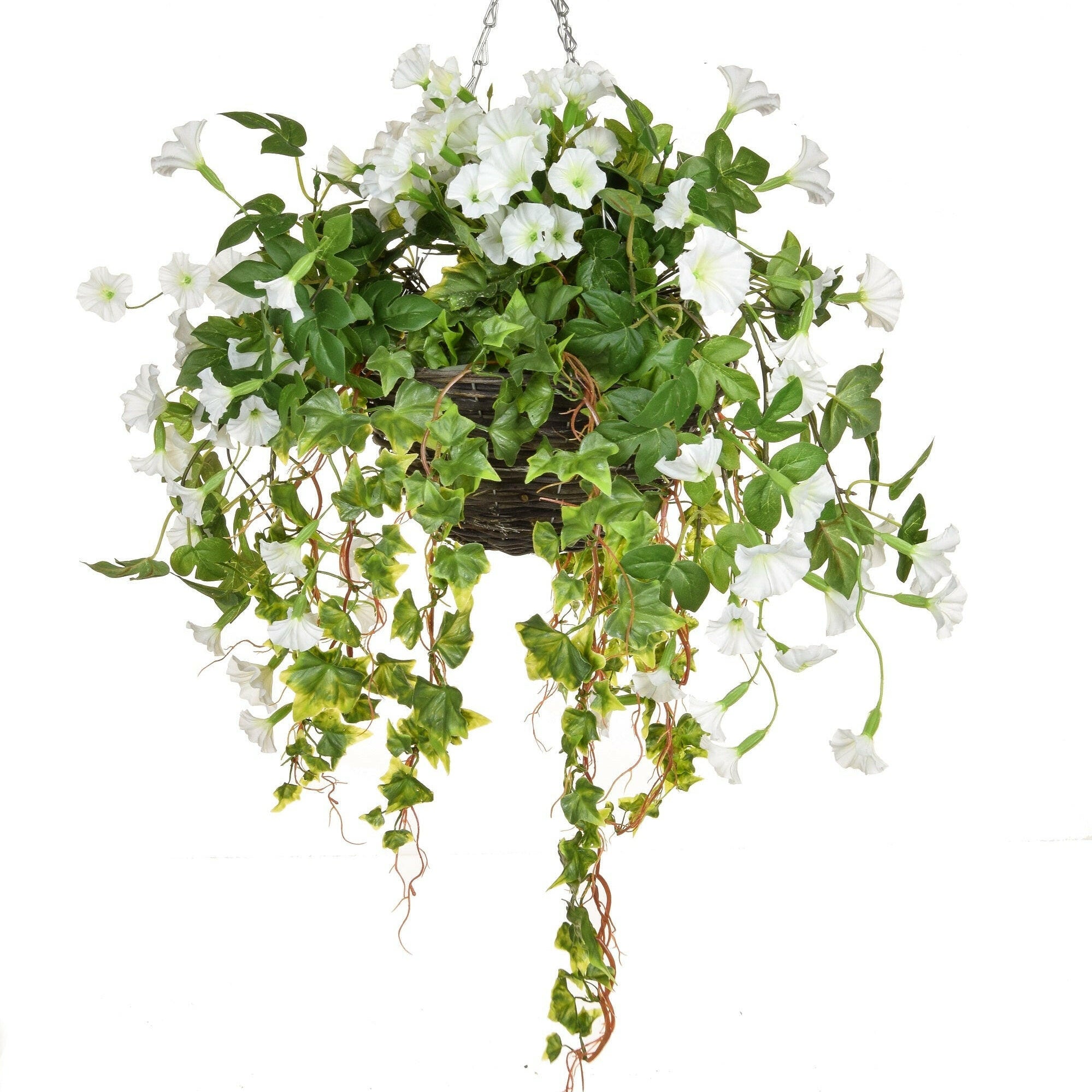 Artificial Silk Petunia Hanging Basket