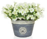 Artificial Petunias Ready Made in a Planter