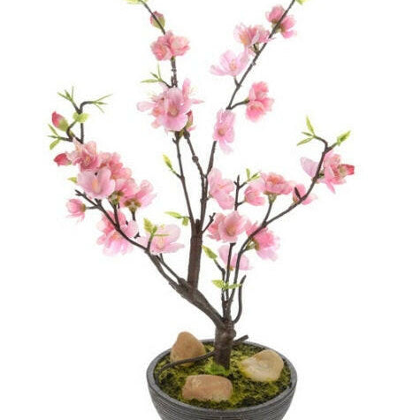 Artificial Silk Potted Cherry Blossom Tree