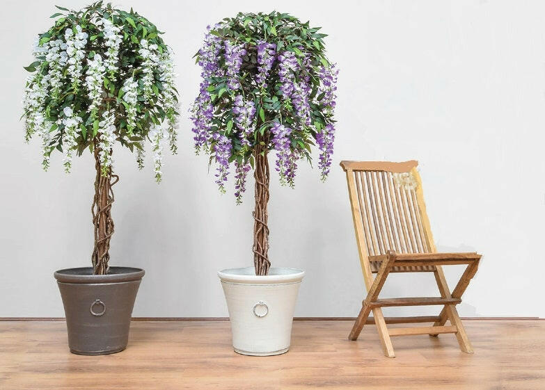 Artificial Silk Wisteria Tree In Planter