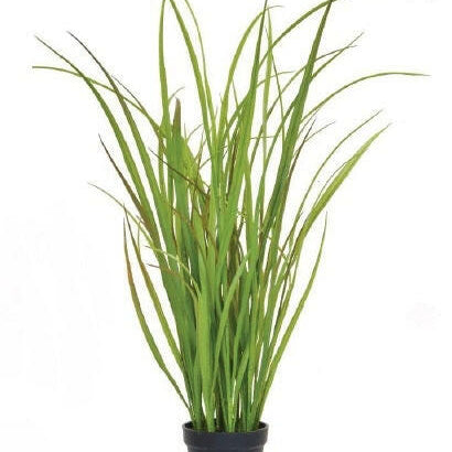 Artificial Grass in Black Pot