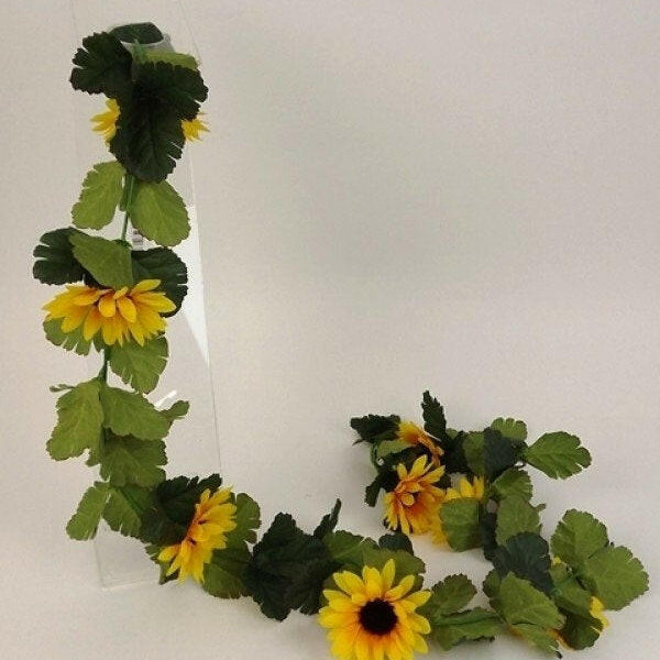 Artificial Silk Sunflower Garland
