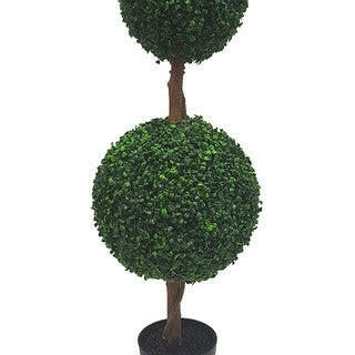 Artificial Double Topiary Boxwood Tree
