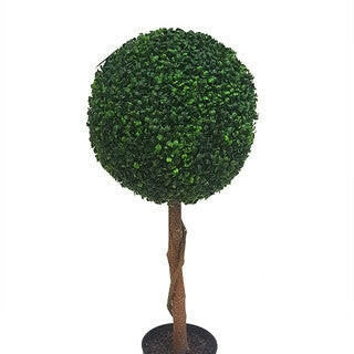 Artificial Single Topiary Boxwood Ball Tree