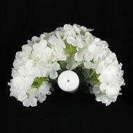 Justartificial.co.uk Hydrangea Roll 60 Heads White Image from the bottom
