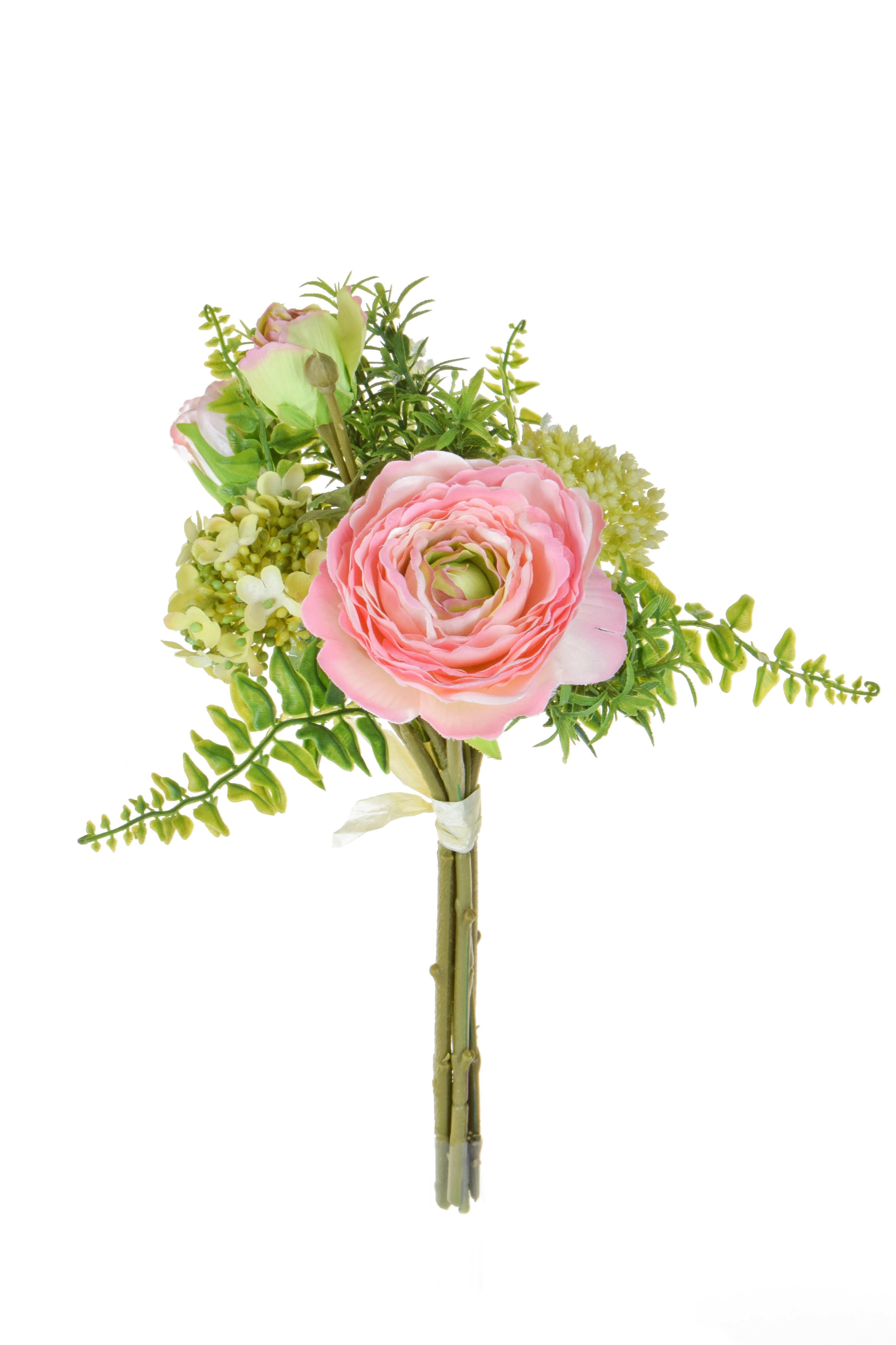 Artificial Silk Ranunculus Bouquet
