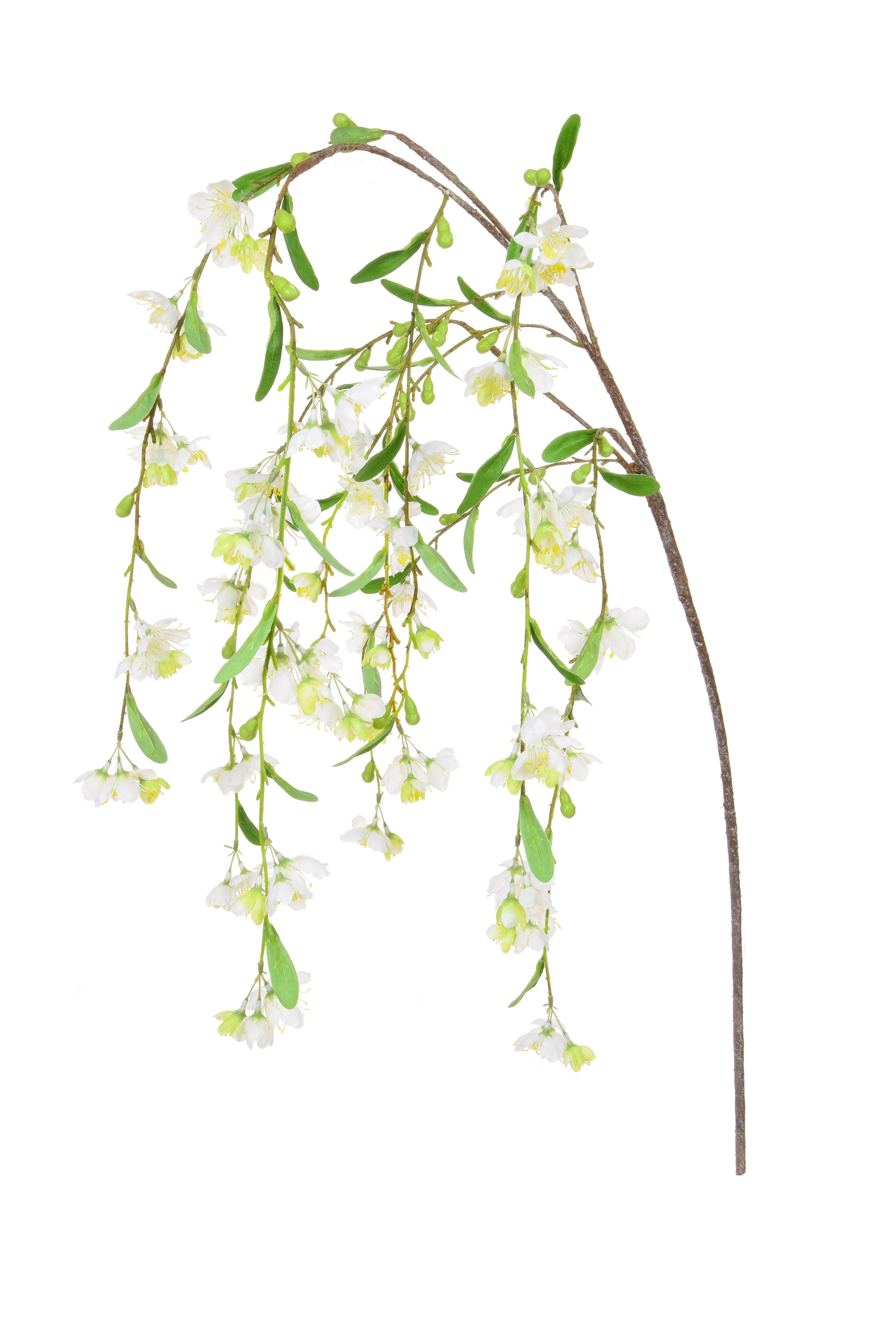 Artificial Silk Peach Blossom Branch