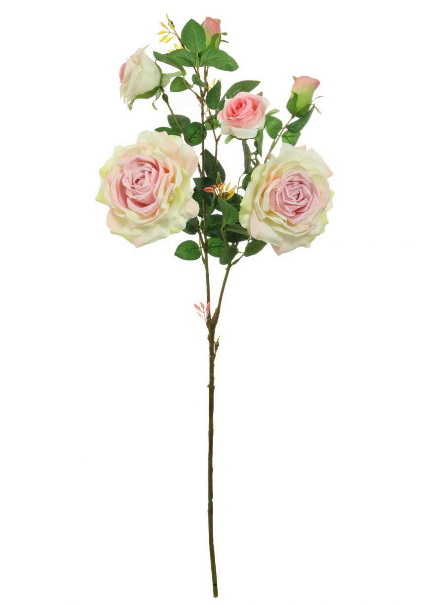 Artificial Silk Large Garden Rose Spray