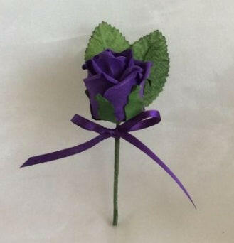 Artificial Rose Bud Buttonhole