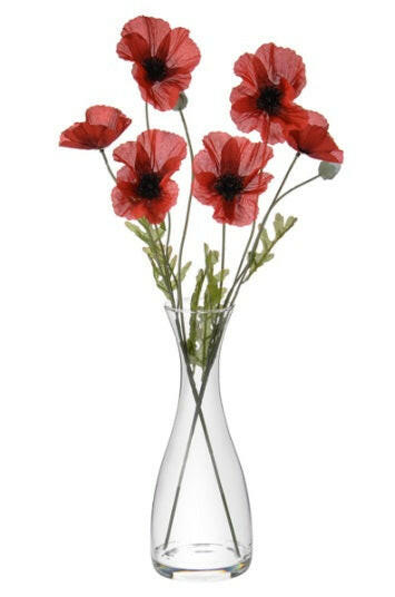 Artificial Silk Poppy Flower Arrangement
