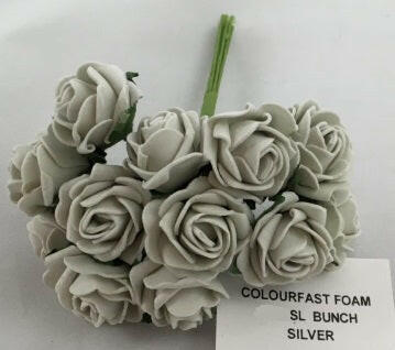 Artificial Colourfast Cottage Rose Bud Bunch, 12 Flowers