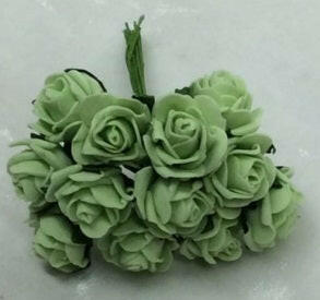 Artificial Colourfast Cottage Rose Bud Bunch, 12 Flowers