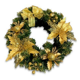 Artificial Glitter Christmas Wreath Ring
