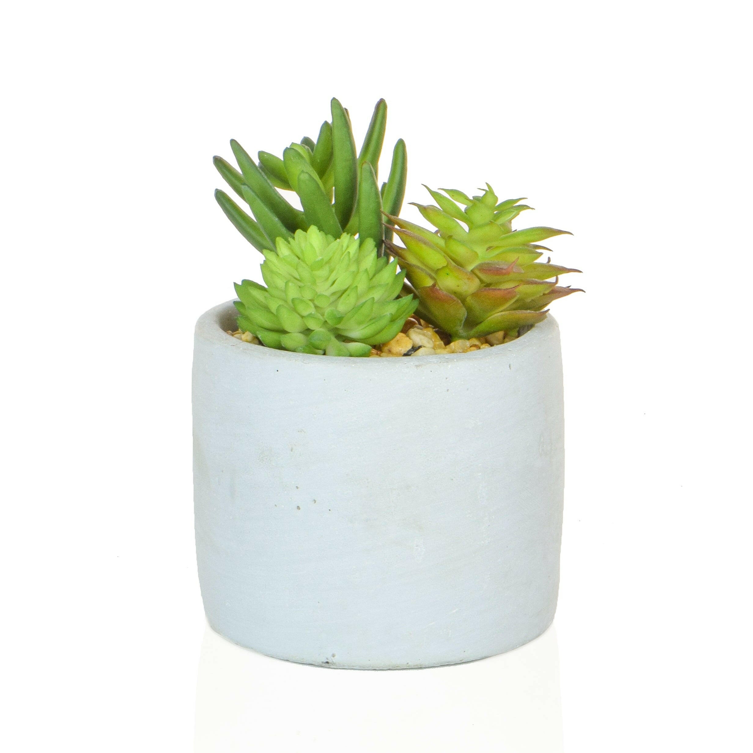 Artificial Succulent Mixed in round Pot