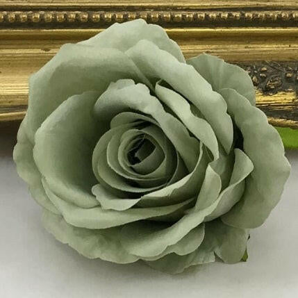 Artificial Silk Single Rose Flower Wall Heads x 100pcs