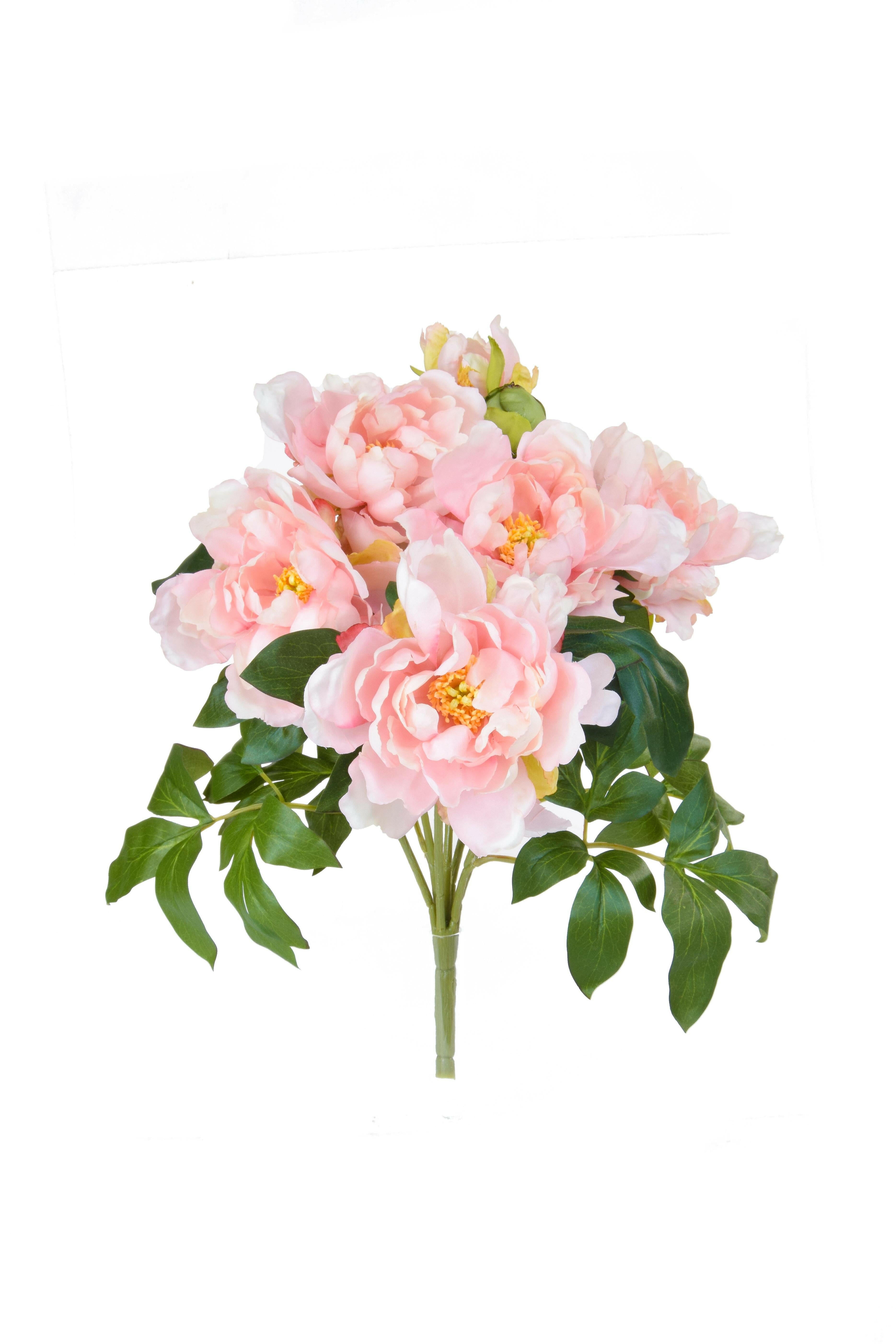 Artificial Silk Peony Bush