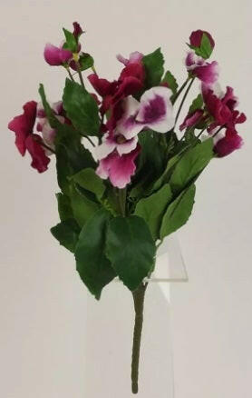 Artificial Silk Pansy Bush