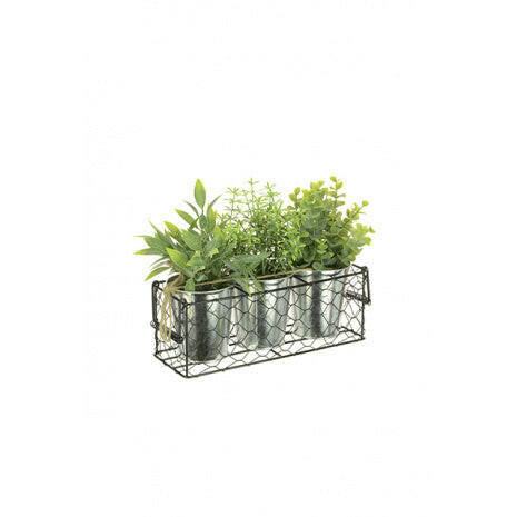 Artificial Mixed Succulent Plant Pots x3 Pack