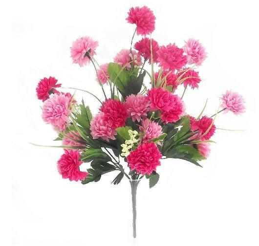 Artificial Silk Small Mixed Pompom/Chrysanthemum