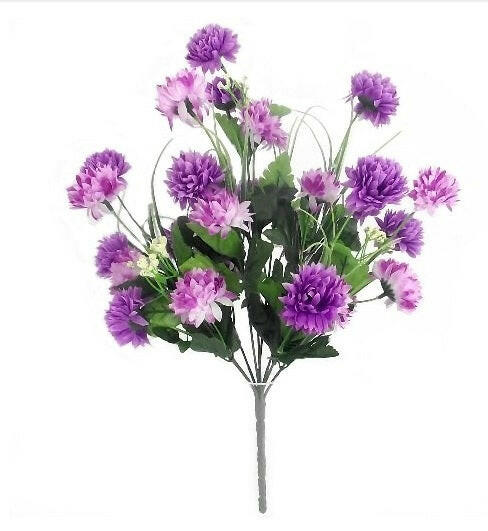 Artificial Silk Small Mixed Pompom/Chrysanthemum