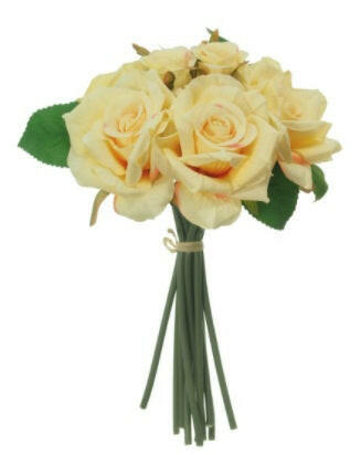 Artificial Silk Mini Tea Rose Hand Tie