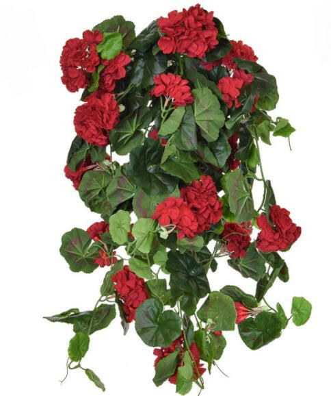 Artificial Silk Geranium Vine FR