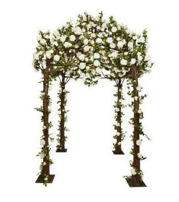 Artificial Silk Rose Pergola