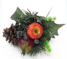 Artificial Fruit/ Pinecone Christmas Pick Natural