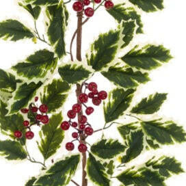 Artificial Christmas Holly Berry Garland