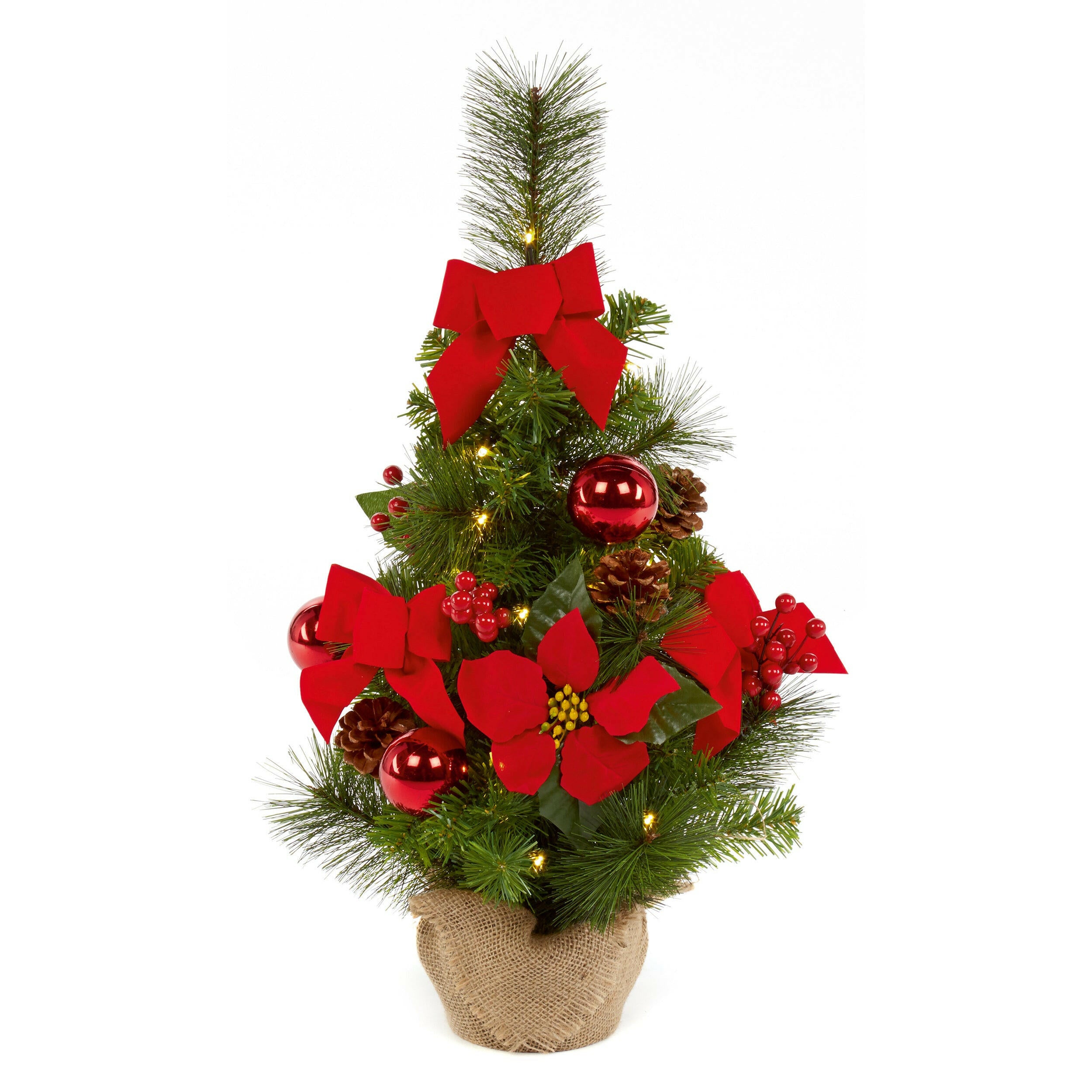 Artificial Poinsettia Christmas Tree