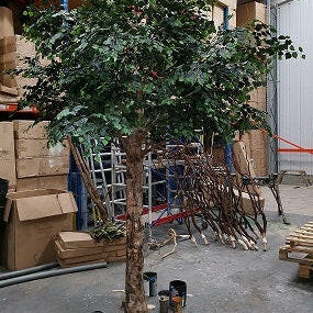 Artificial Bespoke Large Natural Birch Tree