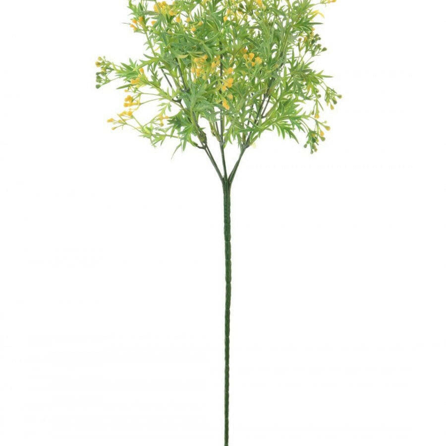Justartificial Mini Bud Bunch Plant Yellow
