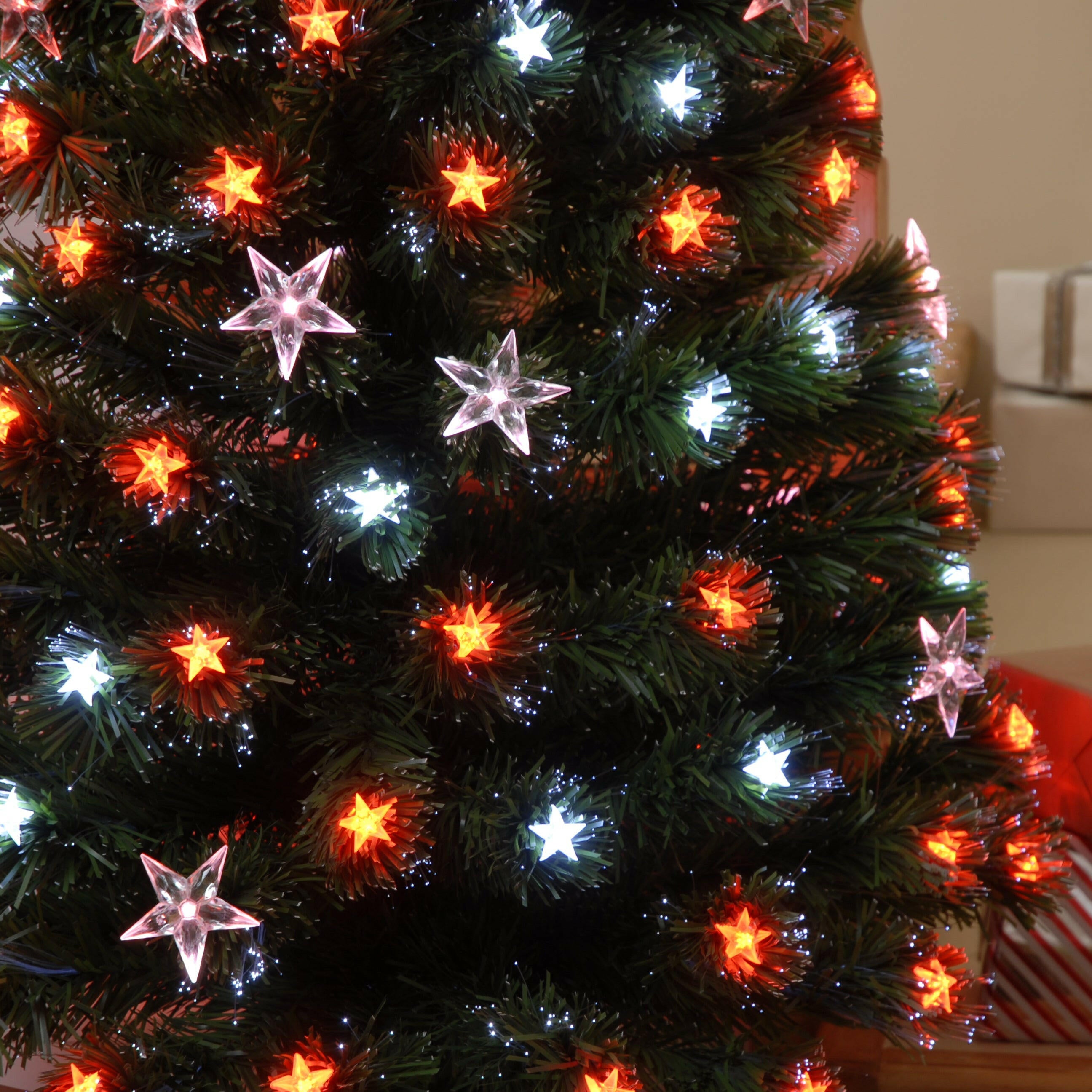 Justartificial.co.uk Fibre Optic Christmas Tree close up