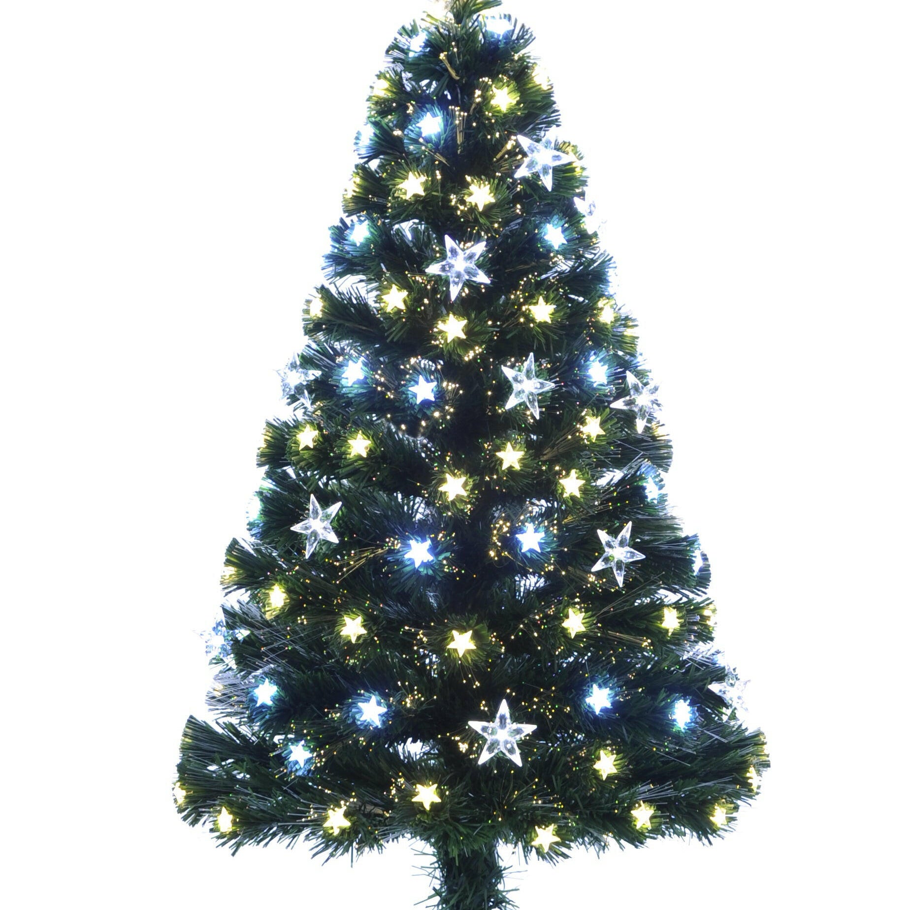 Justartificial.co.uk White Fibre Optic  Christmas Tree