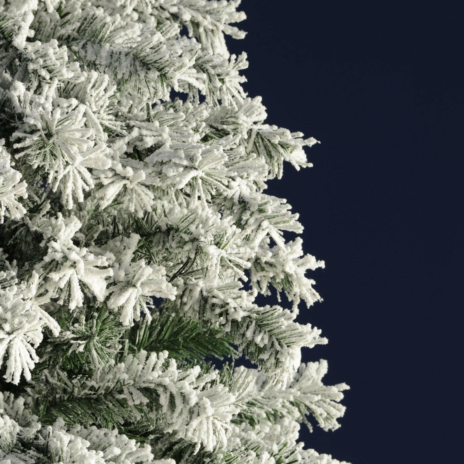 Justartificial.co.uk White Snowy Ridge Christmas Tree 150cm close up