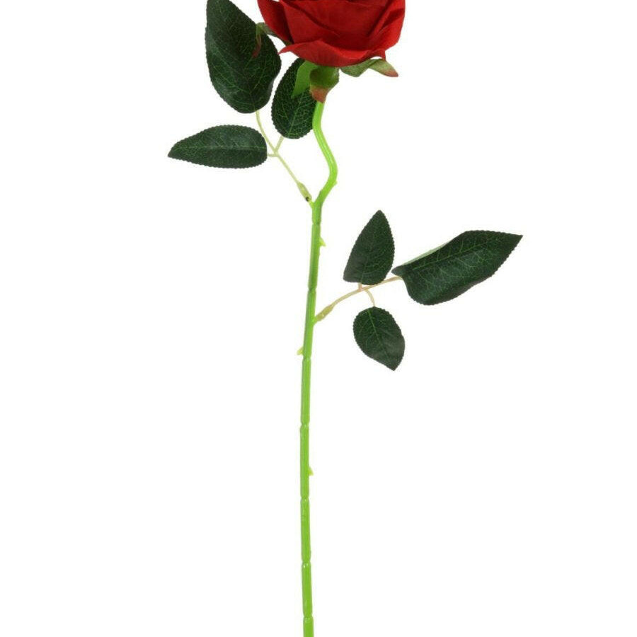 Artificial Silk Valentine Rose 50cm