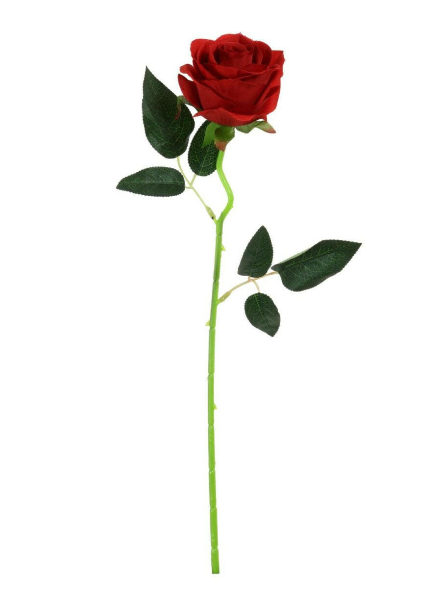 Artificial Silk Valentine Rose 50cm