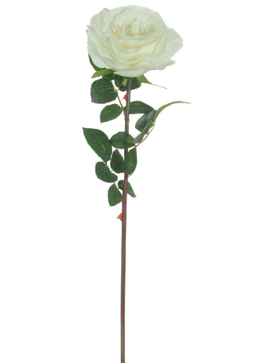 Justartificial.co.uk Tudor Open Rose White 74cm