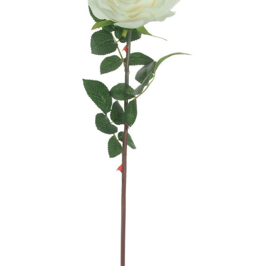 Justartificial.co.uk Tudor Open Rose White 74cm