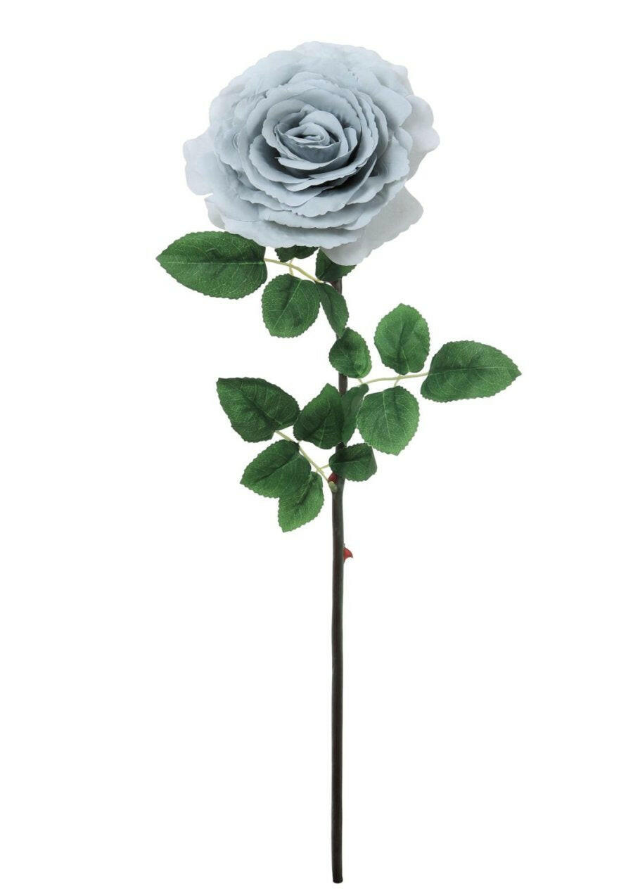 Justartificial.co.uk Tudor Open Rose Light Grey 74cm