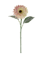 Justartificial.co.uk Flocked Dried Touch Gerbera Dusty Pink