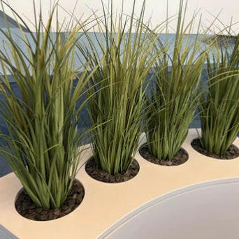 Artificial Grass in Black Pot in planter