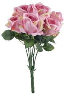 Artificial Silk Tea Rose Bush