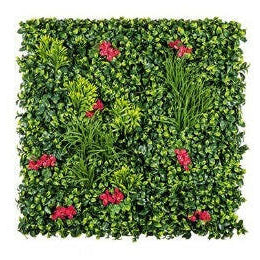 Justartificial.co.uk Privet Grass and Red Jasmine Living Wall