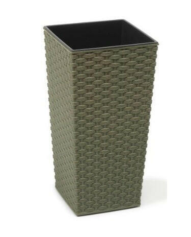 Finesse Eco Tall Square Rattan Planter