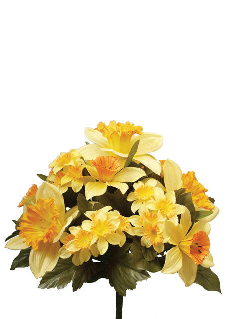 Artificial Silk Daffodil Bush